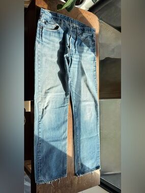 Vintage ~ Levi's 501 jeans. Button fly ~ Straight leg ~ 33 x 36